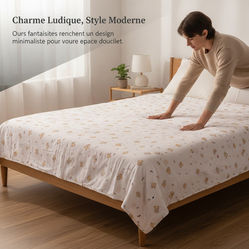 Housse couette tissu - de, en