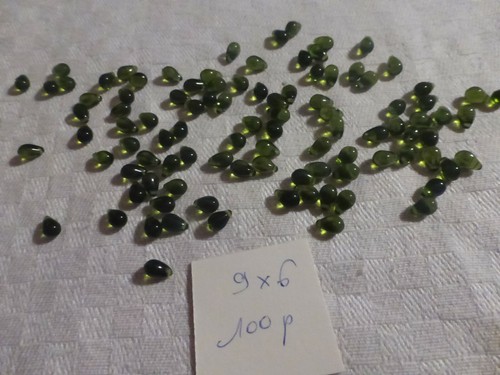 Lot 100 perles forme larme - forme,