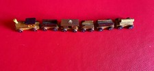 : JOUET EN BOIS : PETIT TRAIN EN BOIS +  5PETITS wagons  +LOCO 1960