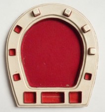 ANCIEN Plateau de jeu de dé en forme de fer à cheval 421 yam tiercé chevaux