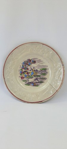 Assiette faïence ancienne - faïence,