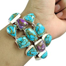 Bleu Violet Cuivre Turquoise