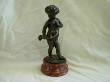 CLODION,ANTIQUE FRENCH BRONZE FIGURE,CHERUB ,SIGNED,LATE 19th CENTURY.
