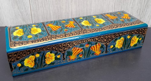 Boite papier maché laque - boite,