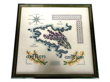 Cadre canevas broderie  bREIZH BRETAGNE vintage Bretonne broder couture