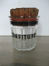Ancien Pot à confiture VHF en Verre à facettes 750g