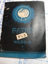 Mode D'emploi Camera PATHE WEBO TYPE A 9,5mm