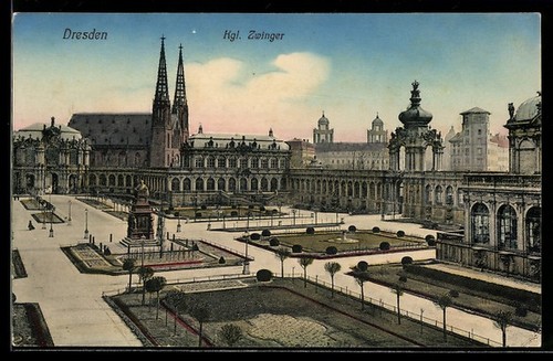 Carte postale dresde - carte, dresde,