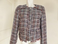 BELLE VESTE BLAZER NEUVE MARQUE CAMAIEU LAINAGE TRAME CHINEE T 42