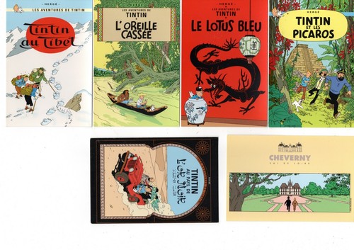 Tintin lot cartes - lot, 6