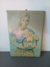 Ancienne plaque metal tole ema - ancienne,