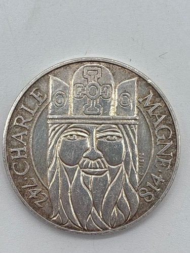 Pièce 100 francs charlemagne - 100,