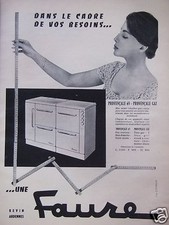 PUBLICITÉ CUISINIÈRE BLOC MIXTE FAURE DANS LE CADRE DE VOS BESOINS 