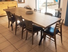 table merisier 250 cm x 90 cm