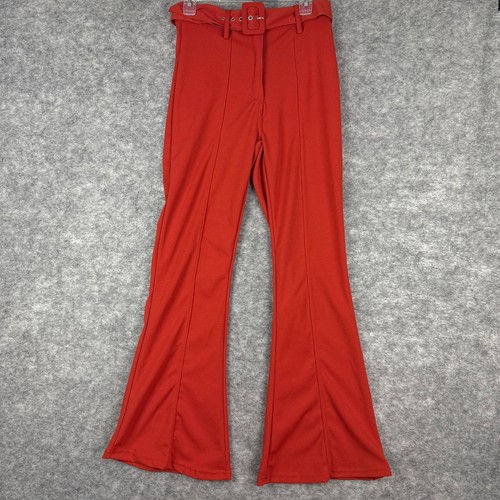Juniors pants orange bootleg - pants,
