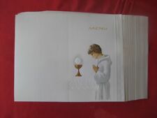 ++"507.21"   LOT DE 27 MENUS NEUFS VINTAGE DE 1ere COMMUNION