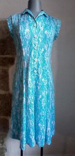 Robe vintage bleue Paul MAUSNER polyester taille 40