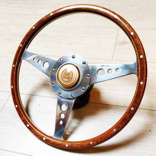 Volant bois moto lita plat - volant, moto-lita
