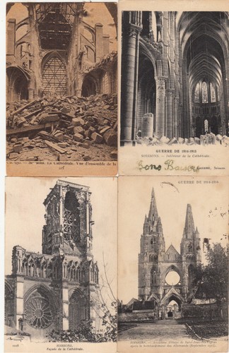 Lot old postcards - old, war
