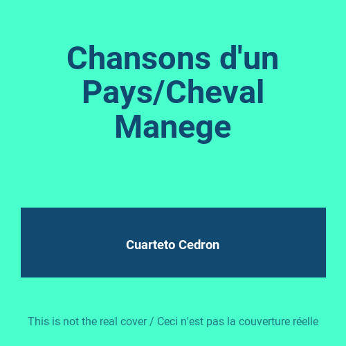 Chansons pays cheval - d'un, pays/cheval