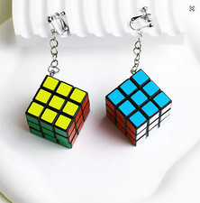 Boucles d'oreilles vis rubik's