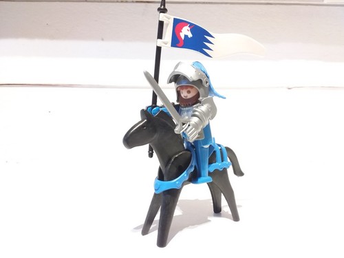 Playmobil chevalier bleu - bleu, /