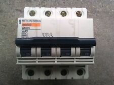 disjoncteur tetra 4 poles merlin gerin C60N 10ka 40amp 24232
