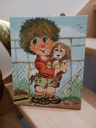 Tableau huile sur toile style - tableau,