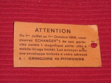 Ticket Gringoire 45 Pithiviers