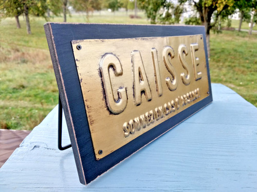 Enseigne caisse poser - enseigne,