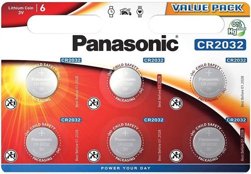 Panasonic cr2032 lot 6 - panasonic, de