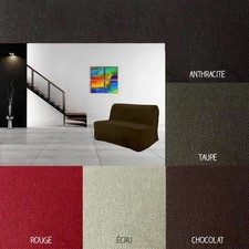 Housse de Clic Clac - PROMO LINGE - Coton - 200 x 140 cm - Gris ,rouge ,Taupe,c