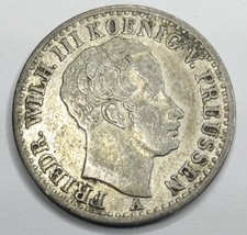 RARE Monnaie Argent, 1/6 Thaler Friedrich Wilhelm III 1827 A - GERMANY