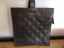 Sac Femme Nina Ricci Paris Carré Cuir Gris Vintage 1970/80