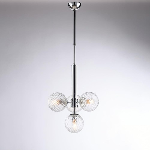 Lustre design moderne chrome - design,