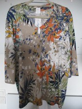 Tunique Beige imprimé floral