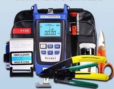 Kit Fibre Optique 19 Pièces – Testeur 10mW, VFL 5KM, Cliveuse & Outils FTTH