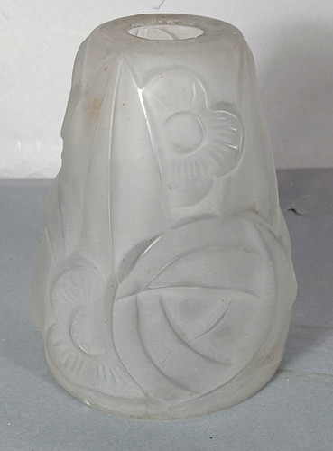 Ancienne tulipe verre - ancienne, pressé