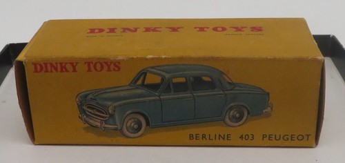 Empty box dinky - toys, peugeot