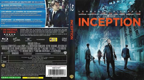 Blu ray inception écrit et - blu-ray,