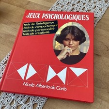 JEUX PSYCHOLOGIQUES TESTS INTELLIGENCE PERSONNALITE CREATIVITE COMPORTEMENT 1984