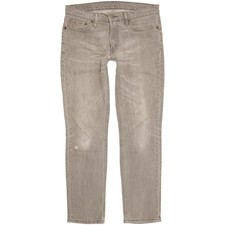 Levi's 511  Homme Gris Straight Slim Stretch Jeans W33 L32 (106945)