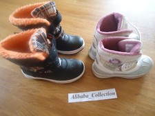 LOT 2 PAIRES BOTTES ENFANT GARçON 29  ET FILLE 27  NEIGE HIVER SKI MONTAGNE