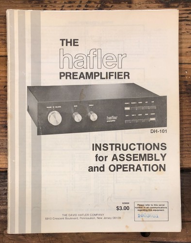 Hafler 101 preamp - dh-101, /