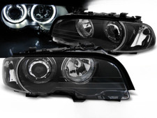 Paire de phares BMW serie 3 E46 Coupe Cabriolet de 1999 a 03/2003 angel eyes led