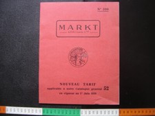 Ancien Catalogue MARKT & Co PARIS Ltd 1959 Outillage Bricolage LOFT GARAGE