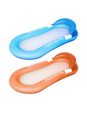 Matelas gonflable siège filet transat fauteuil avec coussin pour piscine 167x85