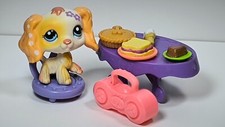 Littlest PetShop LPS Chien Epagneul BLYTHE Spaniel dog #1615 AUTHENTIC  -107