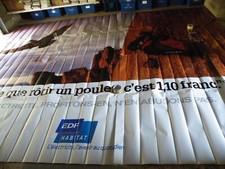 EDF AIGLE rare affiche publicitaire 4*3metres