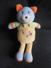 doudou peluche chat ours bleu